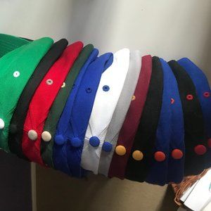 Unworn multicolor Dunk Contest basketball hats